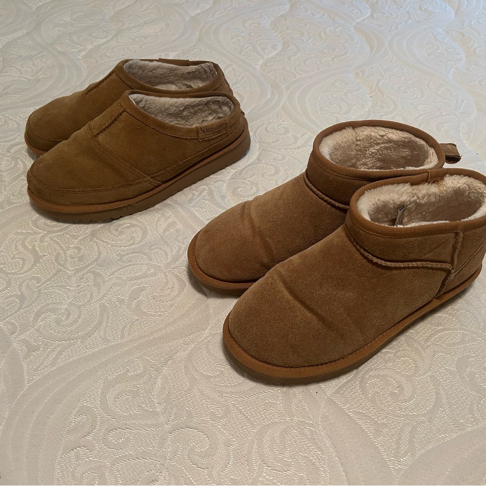 TWO FOR ONE! Barely worn Mini Cushionaire Uggs & Koolaburra by Ugg Slippers!